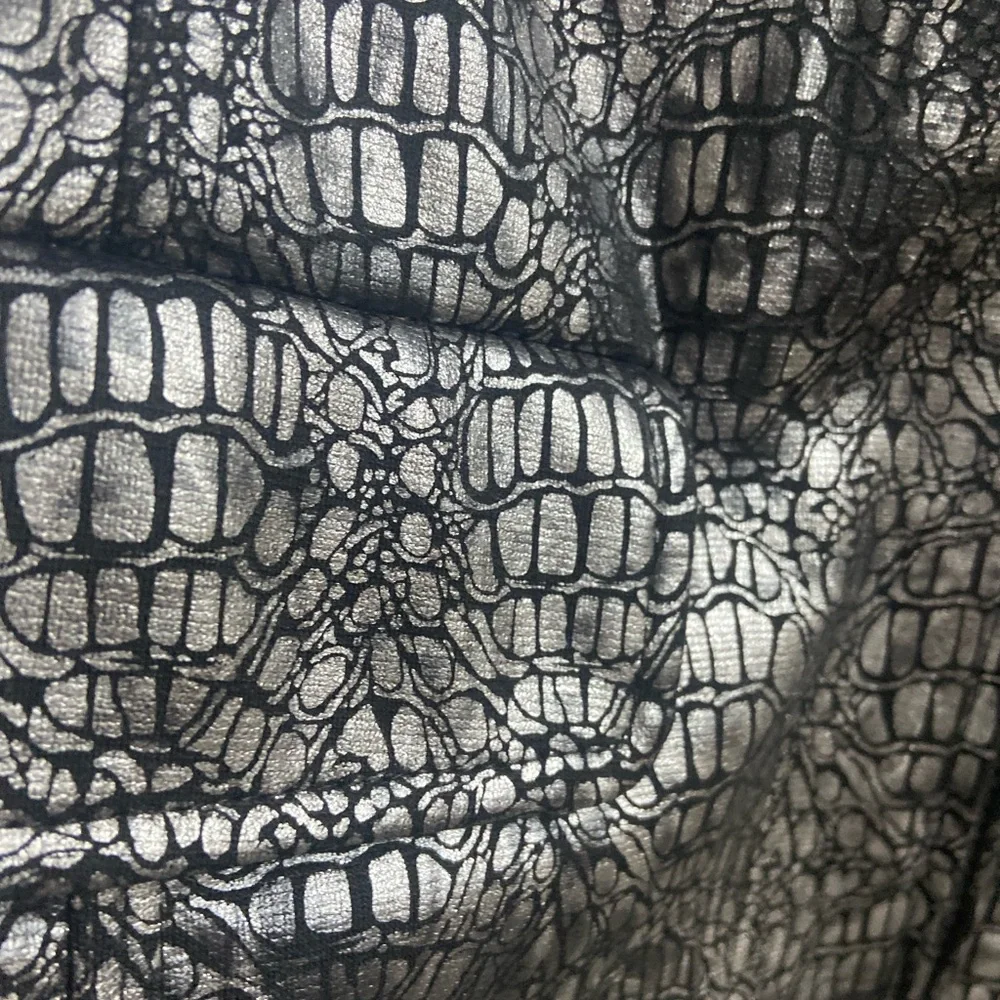 Alfred Dunner 18W Silver Crocodile Pattern Jacket